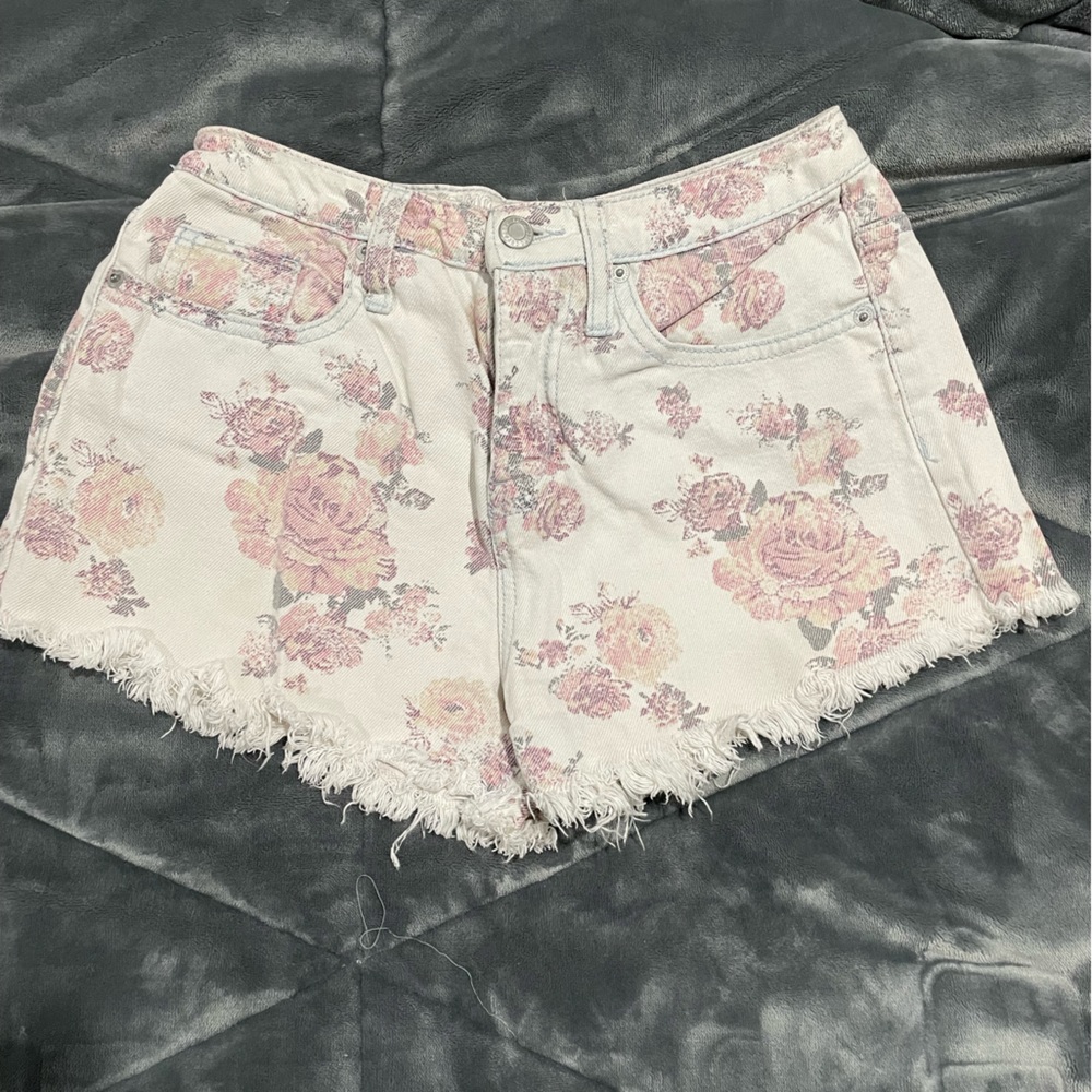 High Waisted Floral Shorts